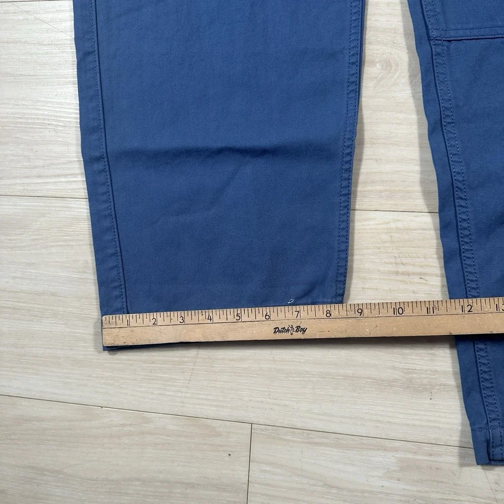 Banana Republic Herringbone Cotton Utility Pants Blue Gray Size Men's 33x30 NWT